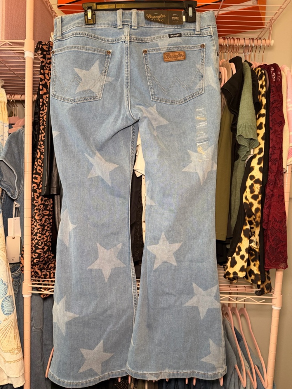 NWT WRANGLER WOMEN'S RETRO MID RISE MAE ALICE BLUE JEANS - Picture 5 of 7